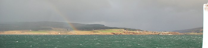 Lochaline Morvern seen from the Calmac Ferry